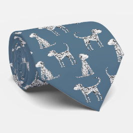 Dalmatian Dog Blauwgroen Groen Stropdas