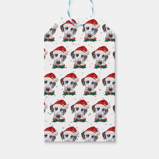 Dalmatian Dog Breed Christmas Cadeaulabel (Voorkant)