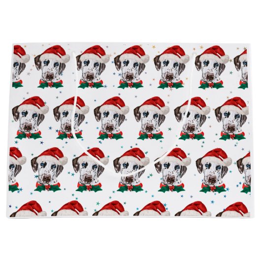 Dalmatian Dog Breed Christmas Groot Cadeauzakje (Voorkant)