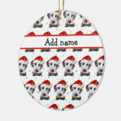 Dalmatian Dog Breed Christmas Keramisch Ornament (Links)