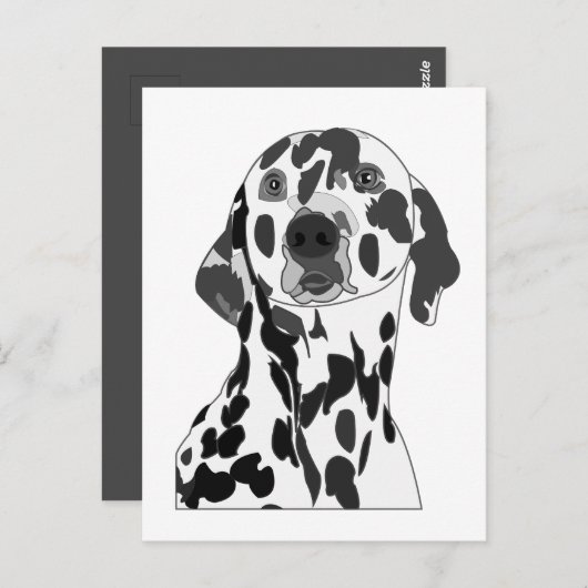 Dalmatian Dog Briefkaart (Voorkant / Achterkant)