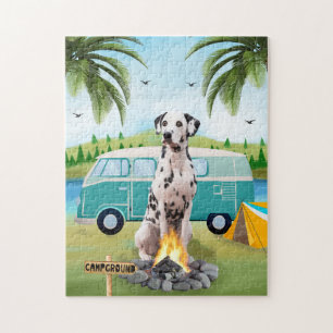 Dalmatian Dog Camping  Legpuzzel