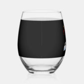 Dalmatian Dog Christmas Lights Santa Hat Xmas Dog  Wijnglas Zonder Voet (Rechts)