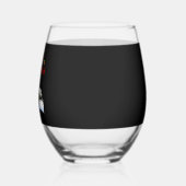 Dalmatian Dog Christmas Lights Santa Hat Xmas Dog  Wijnglas Zonder Voet (Links)