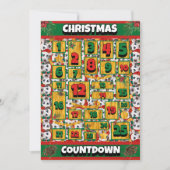 Dalmatian Dog Counterdown Kerstmis Advent Calendar Feestdagenkaart (Voorkant)