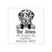 Dalmatian Dog, Custom Return Address Rubberstempel (Afrduk)