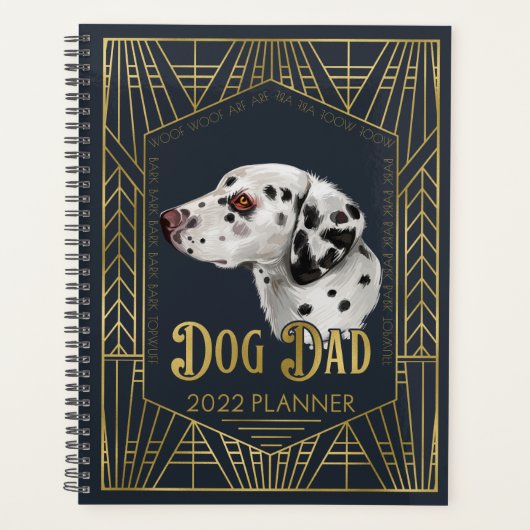 Dalmatian Dog Dad Funny 2022 Planner (Voorkant)