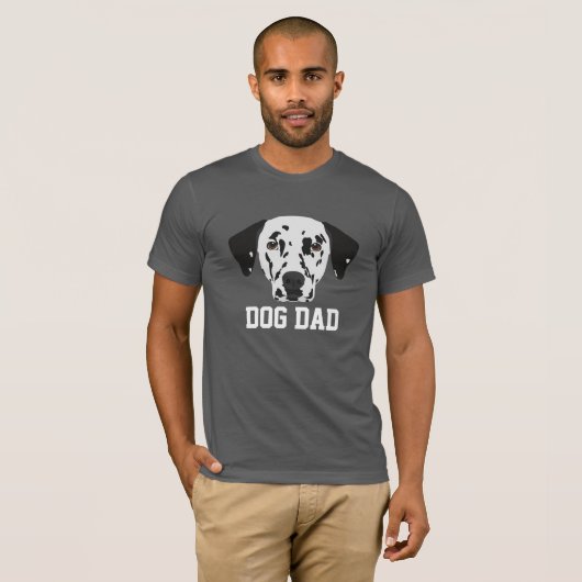 Dalmatian Dog Dad T-shirt (Voorkant volledig)