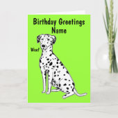 Dalmatian Dog -dagkaart Kaart (Voorkant)