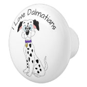 Dalmatian Dog Design Keramische Knop (Rechts)