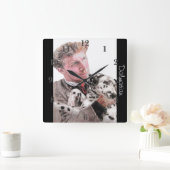 Dalmatian Dog Dogs Art Animal Childs Nursery Clock Vierkante Klok (Huis)
