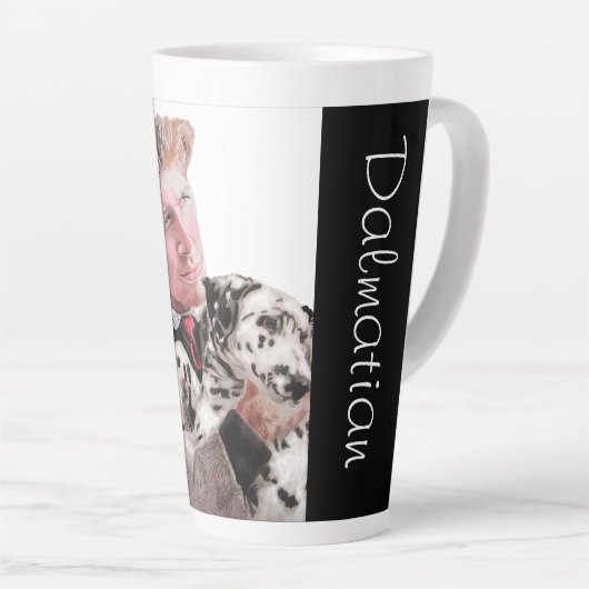 Dalmatian Dog Dogs schattige zwarte witte Mok (Rechterhoek)