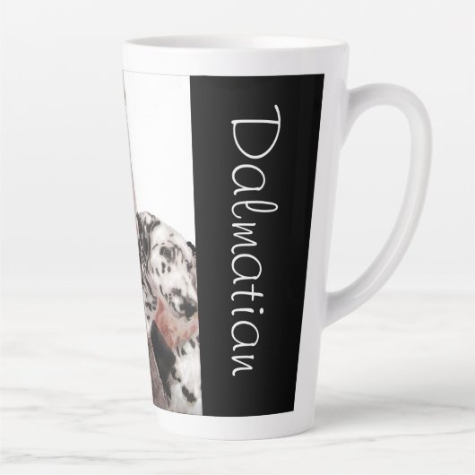 Dalmatian Dog Dogs schattige zwarte witte Mok (Rechts)