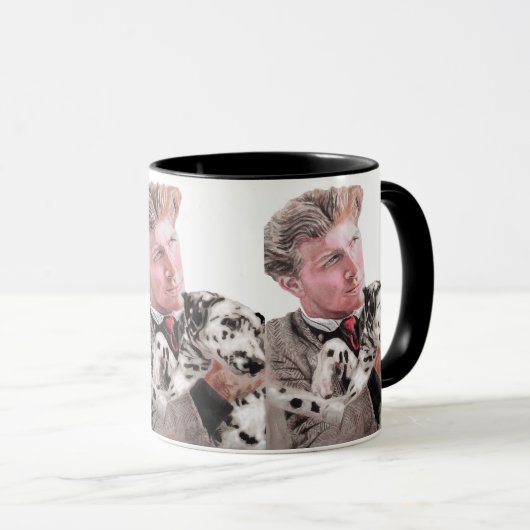 Dalmatian Dog Dogs schattige zwarte witte Mok (Voorkant rechts)