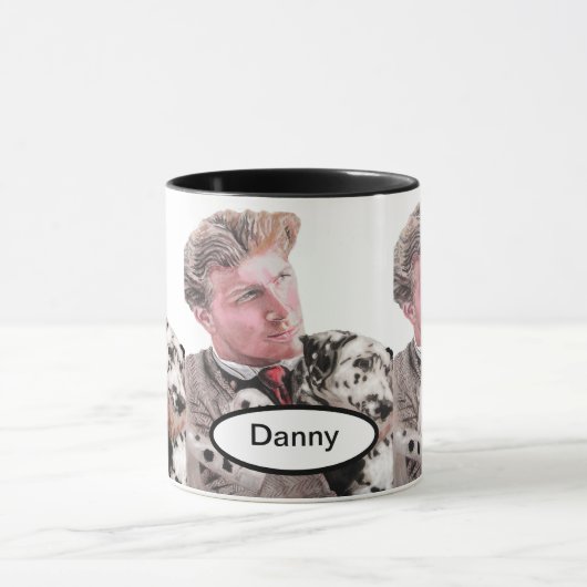 Dalmatian Dog Dogs schattige zwarte witte Mok (Midden)