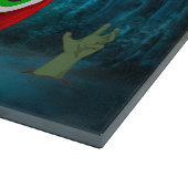 Dalmatian Dog Driving Car Scary Halloween Snijplank (Hoek)