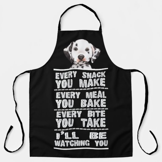 Dalmatian Dog Elke snack die je bakt Schort (Voorkant)