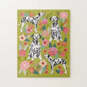Dalmatian Dog Floral Puzzle Legpuzzel