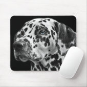 Dalmatian Dog Foto van Black and White Spoted Muismat (Met muis)