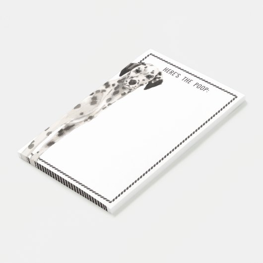 Dalmatian Dog | Funny Quote of Change Text Post-it® Notes (Schuin)