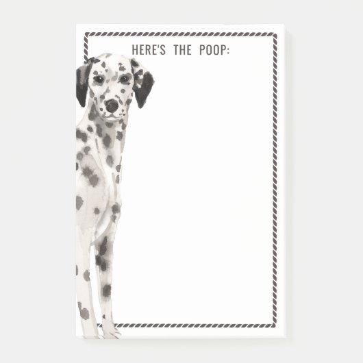 Dalmatian Dog | Funny Quote of Change Text Post-it® Notes (Voorkant)