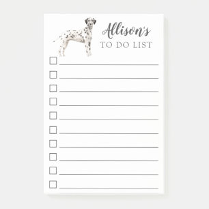 Dalmatian Dog gepersonaliseerd om lijst uit te voe Post-it® Notes