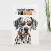 Dalmatian Dog Greatest HuMOM Moederdag Feestdagen Kaart (Voorkant)