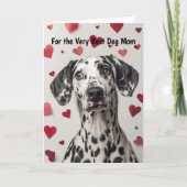 Dalmatian Dog Heart You Make My Tail Wag Card Feestdagen Kaart (Voorkant)