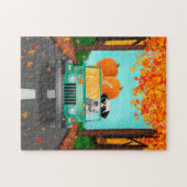 Dalmatian Dog Herfst Pumpkin Legpuzzel (Horizontaal)