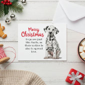 Dalmatian Dog Holiday Card Feestdagenkaart