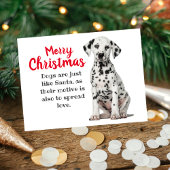 Dalmatian Dog Holiday Card Feestdagenkaart