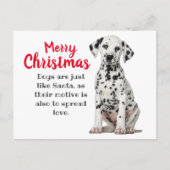 Dalmatian Dog Holiday Card Feestdagenkaart (Voorkant)