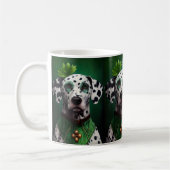 Dalmatian Dog in St. Patrick's Day Dress Koffiemok (Links)