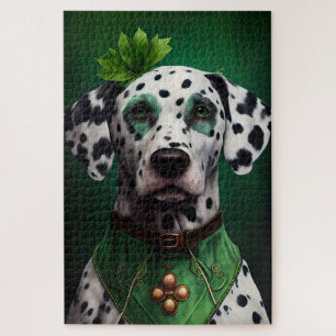 Dalmatian Dog in St. Patrick's Day Dress Legpuzzel