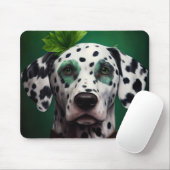 Dalmatian Dog in St. Patrick's Day Dress Muismat (Met muis)