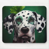 Dalmatian Dog in St. Patrick's Day Dress Muismat (Voorkant)
