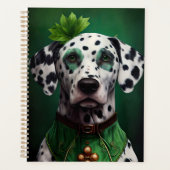 Dalmatian Dog in St. Patrick's Day Dress Planner (Voorkant)