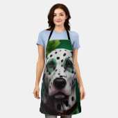 Dalmatian Dog in St. Patrick's Day Dress Schort (Gedragen)