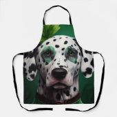 Dalmatian Dog in St. Patrick's Day Dress Schort (Voorkant)