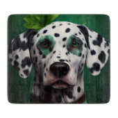 Dalmatian Dog in St. Patrick's Day Dress Snijplank (Voorkant)