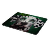 Dalmatian Dog in St. Patrick's Day Dress Snijplank (Hoek)