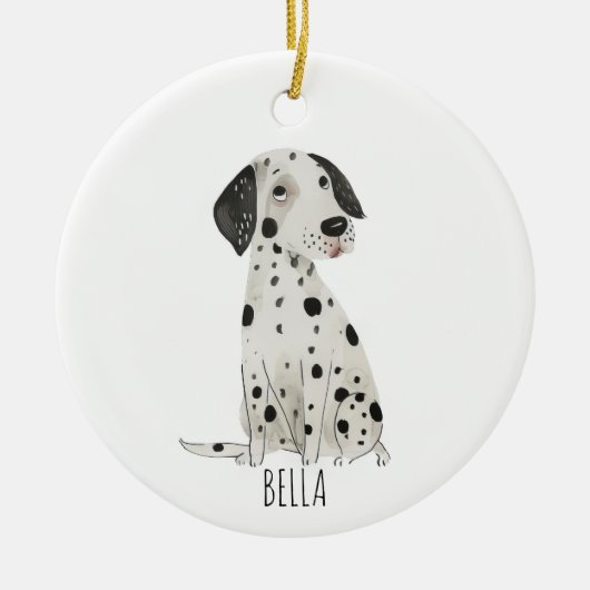 Dalmatian Dog Keramisch Ornament (Voorkant)
