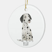 Dalmatian Dog Keramisch Ornament (Links)