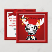 Dalmatian Dog-kerstgroet Feestdagenkaart (Voorkant / Achterkant)