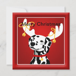 Dalmatian Dog-kerstgroet Feestdagenkaart