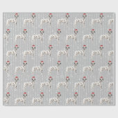 Dalmatian Dog Kerstkerstkerstkerstkerstkerstkersth Cadeaupapier (Vlak)