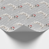 Dalmatian Dog Kerstkerstkerstkerstkerstkerstkersth Cadeaupapier (Hoek)