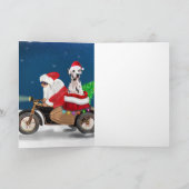 Dalmatian Dog kerstkerstkerstman Kaart (Binnen)