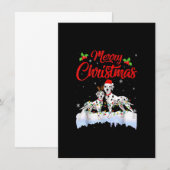 Dalmatian Dog kerstlampjes kerstmis kerstmis kerst Kaart (Voorkant / Achterkant)