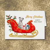 Dalmatian Dog-kerstminikaart